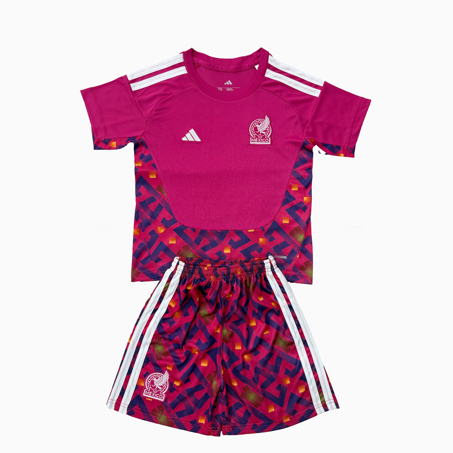 Mexico 2026 Goalkeeper Pink Men's Adult Jersey Set - Fans Version - UnitedFutballJersey