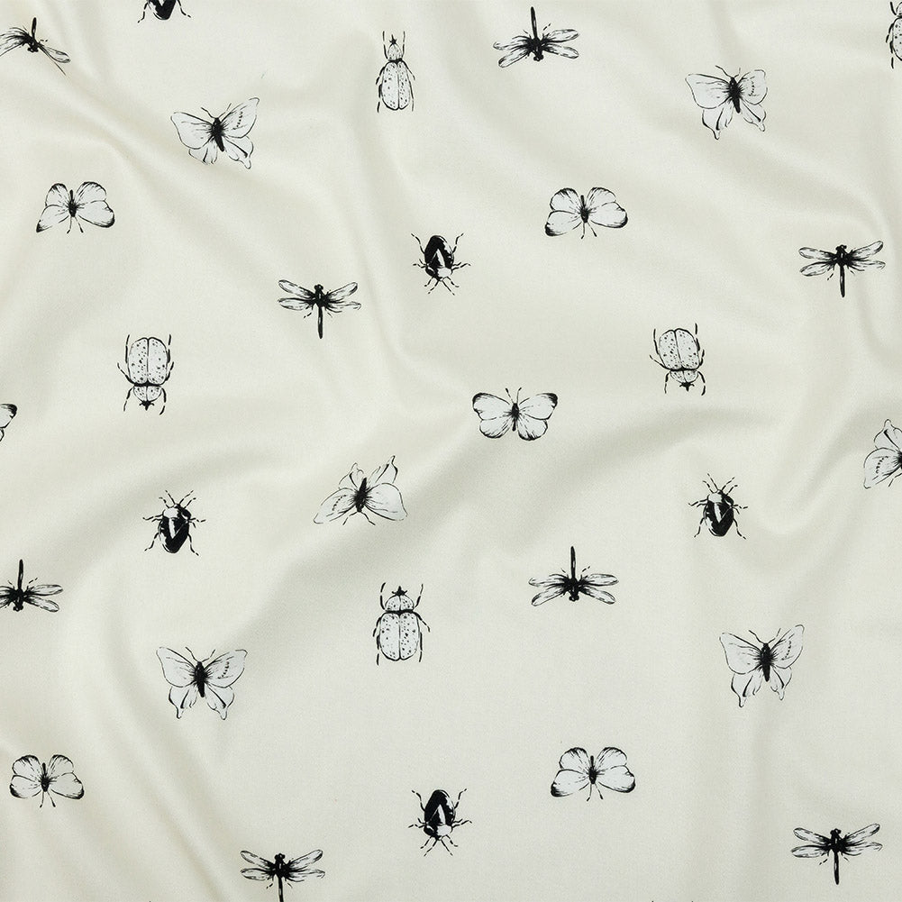 Mood Exclusive Vanilla Ice Porchlight Entomology Stretch Cotton Sateen - Joann Fabrics