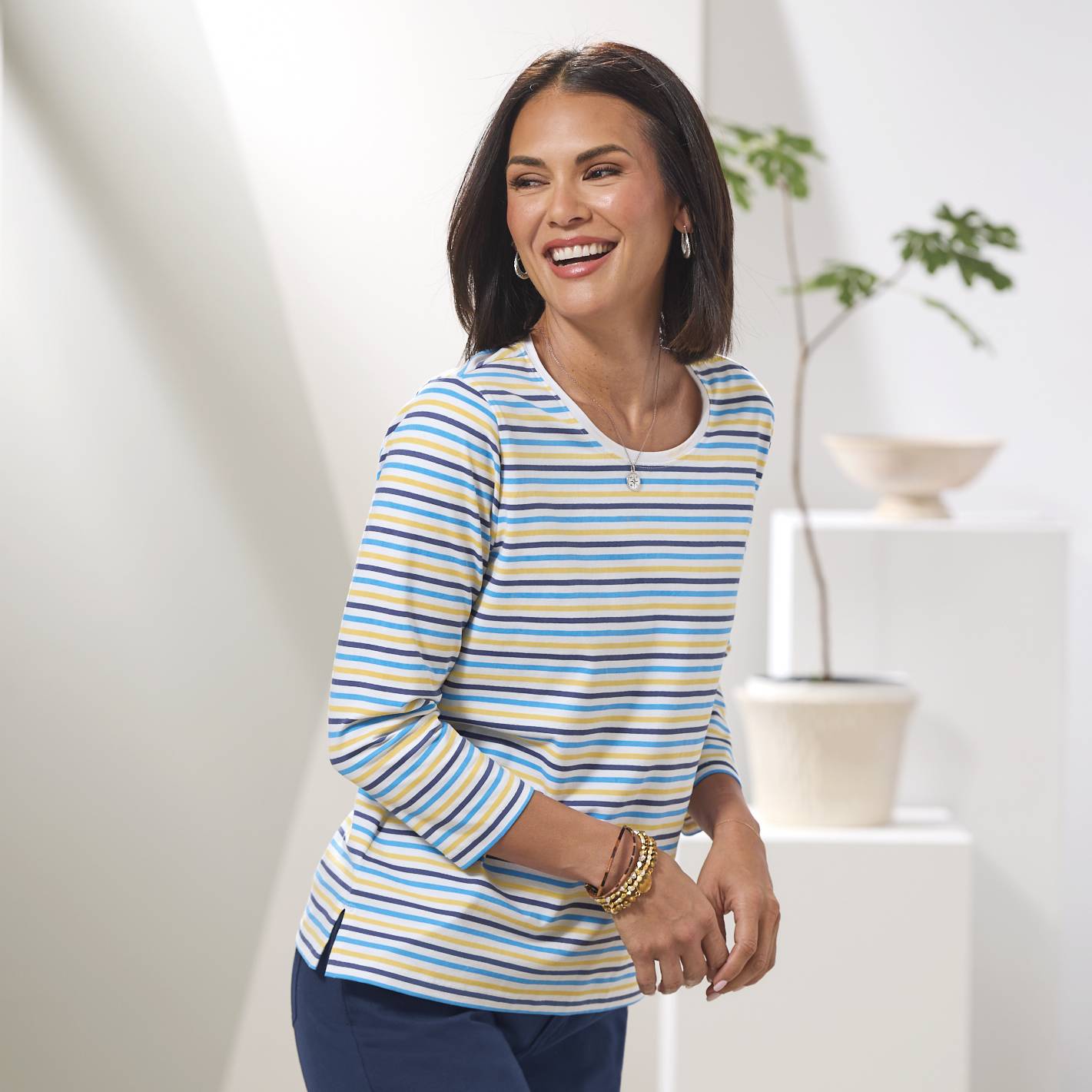 Stripe Knit Top - Northstyle Catalog