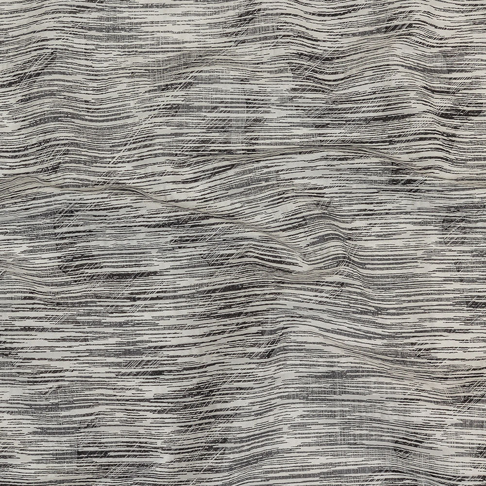 Obsidian and White Striated Lamination Striped Cotton and Polyester Dobby - Joann Fabrics