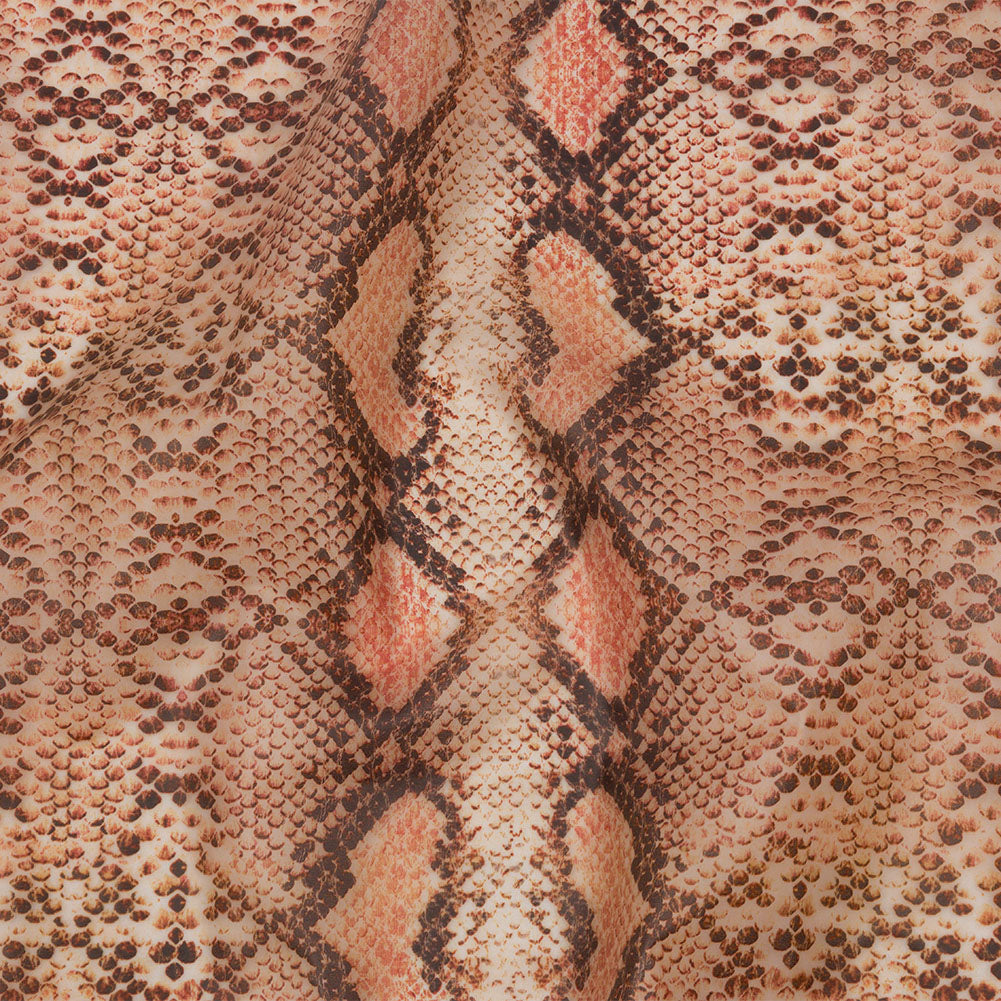Rust and Black Python Scales Lightweight Translucent Vinyl - Joann Fabrics