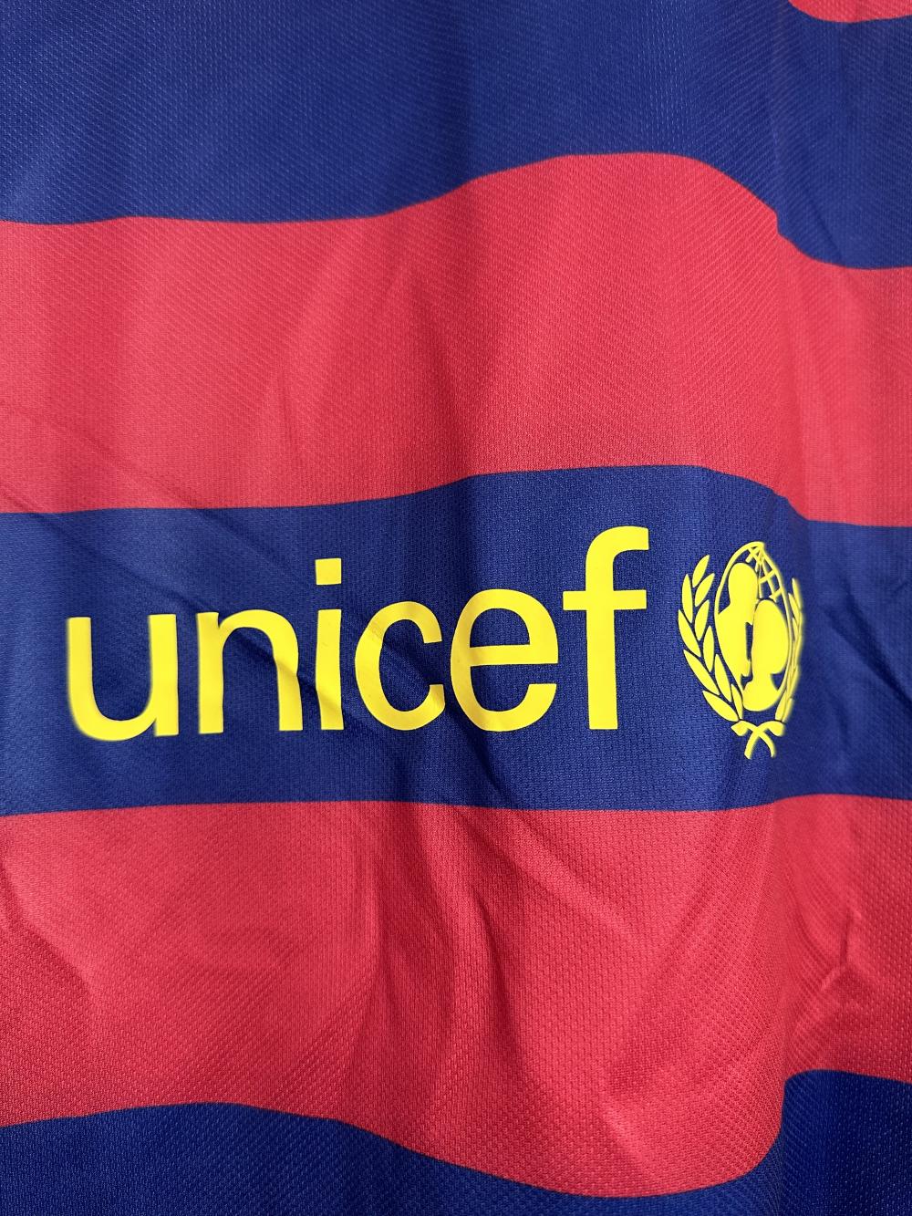 2015/2016 Retro Barcelona Home Football Jersey Long Sleeve 1:1 Thailand Quality