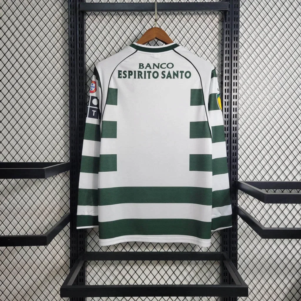 2001/2003 Retro Sporting Lisbon Home Jersey Long Sleeve