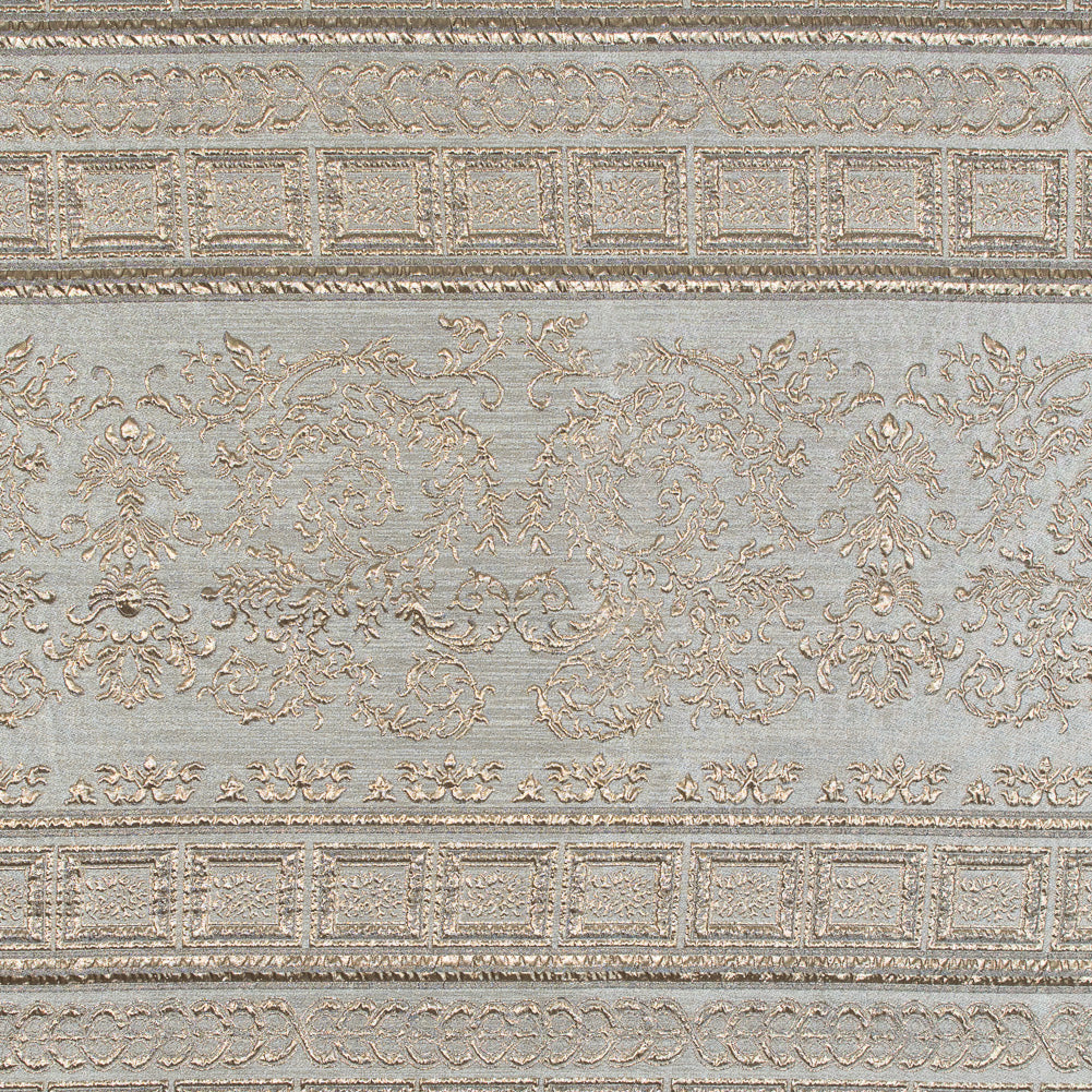 Beige and Gold Luxury Classical Metallic Brocade - Joann Fabrics