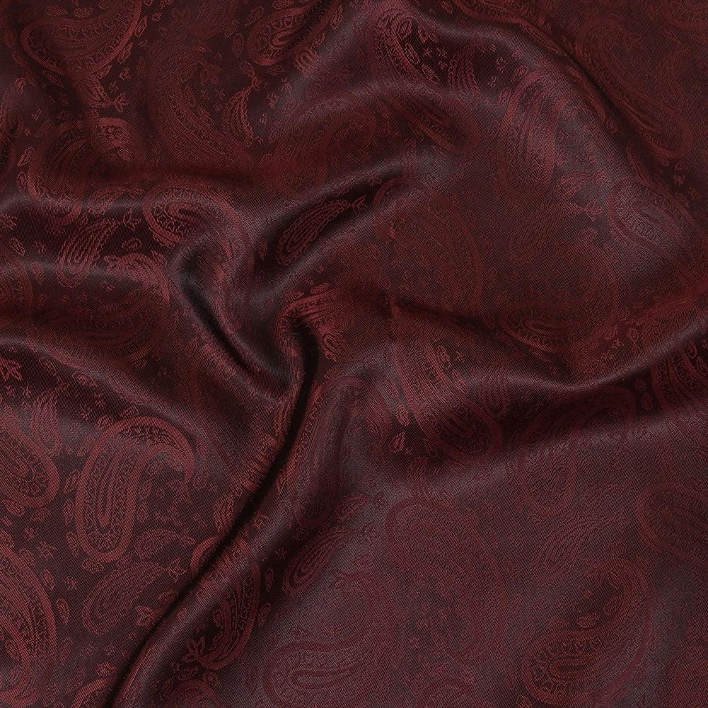 Maroon Paisley Jacquard Lining - Joann Fabrics