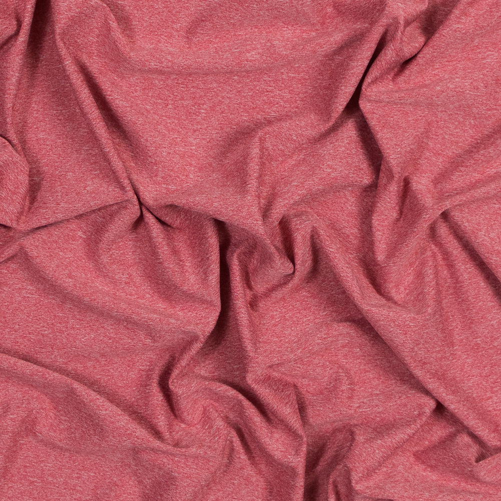 Performance Jersey, Wicking and Anti-Microbial - Heathered Warm Red - Joann Fabrics