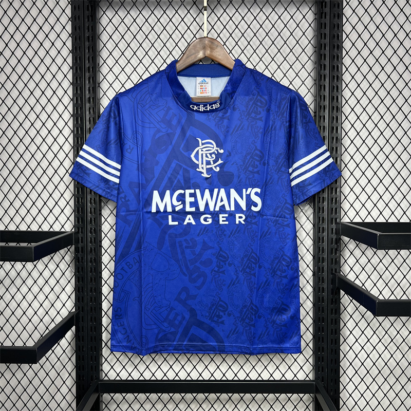 1995/1996 Retro Rangers Home Football Shirt 1:1 Thai Quality