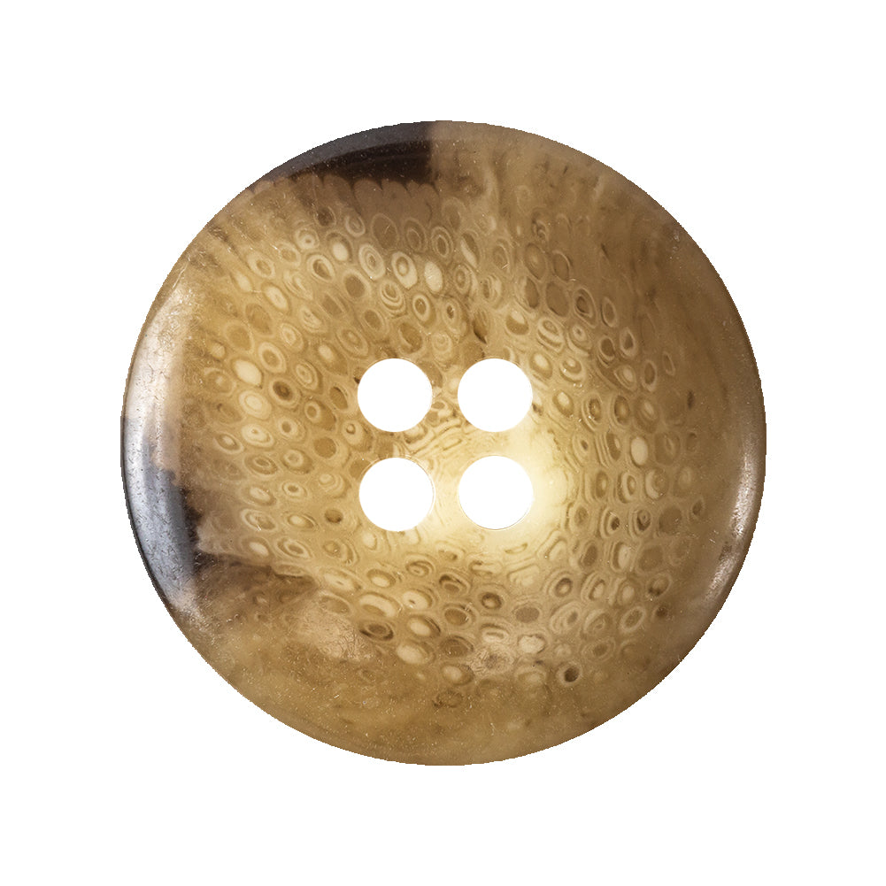 Deep Beige and Brown Swirl Button - 44L/28mm - Joann Fabrics