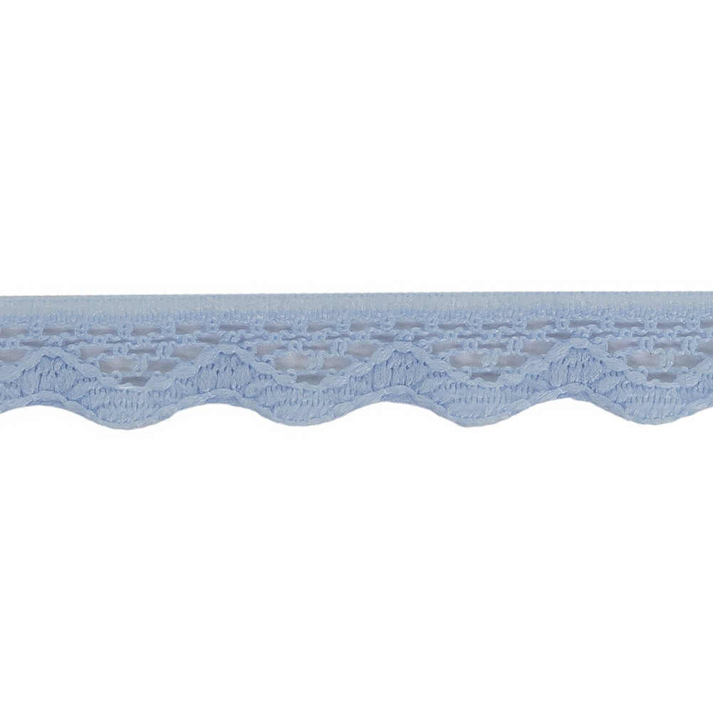 Periwinkle Scalloped Edge Lace Geometric Trimming - 0.5