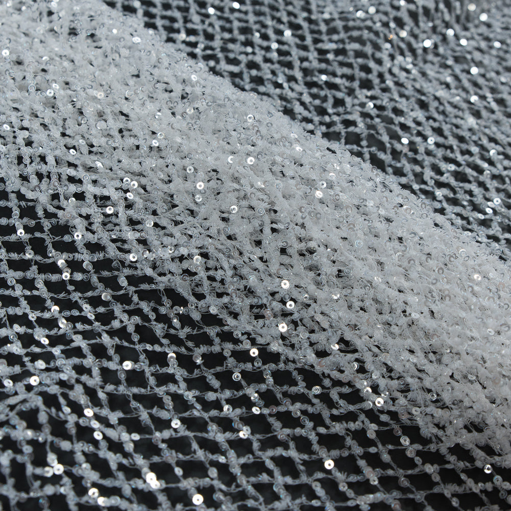 Fancy Sequined Netting - Off-White - Joann Fabrics
