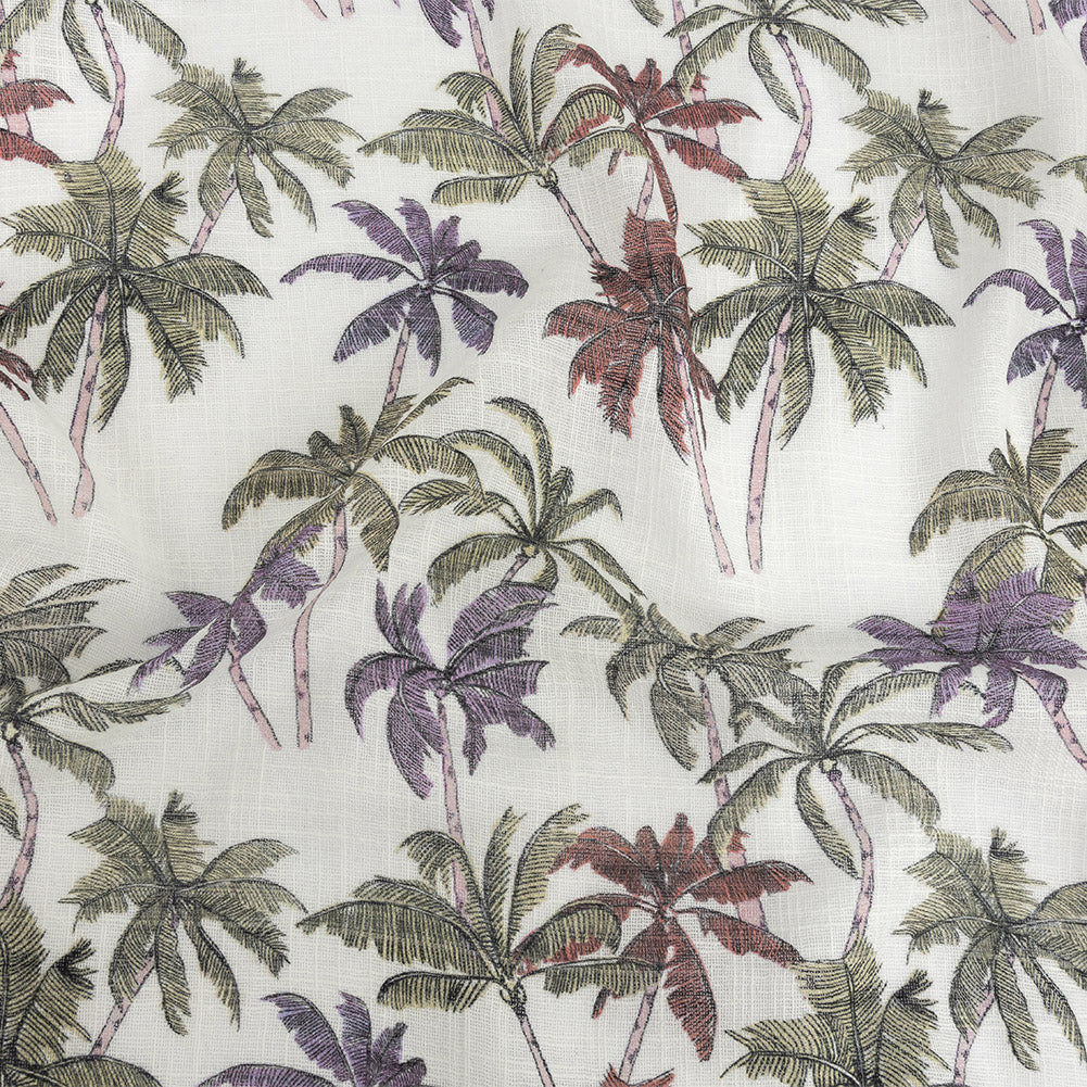 Mood Exclusive Purple and Red Casual Coronation Cotton and Viscose Gauze - Joann Fabrics