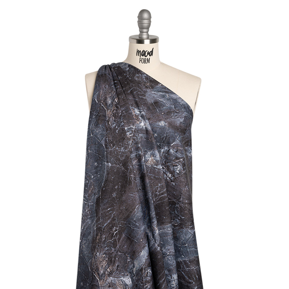 Stonehenge Wide Backing Quilting Cotton by Northcott - Cool Gray Marble 6 Stone Crackle, 108