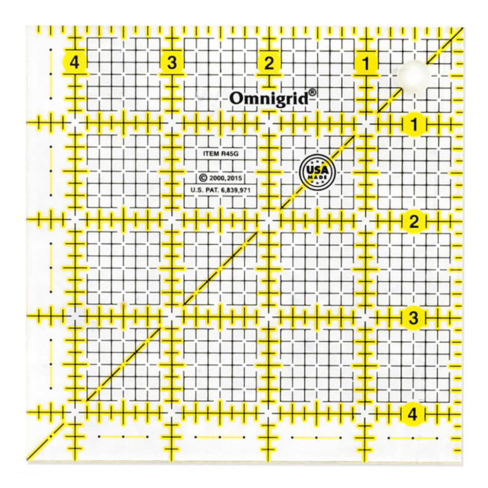 Omnigrid Square Ruler Template - 4.5