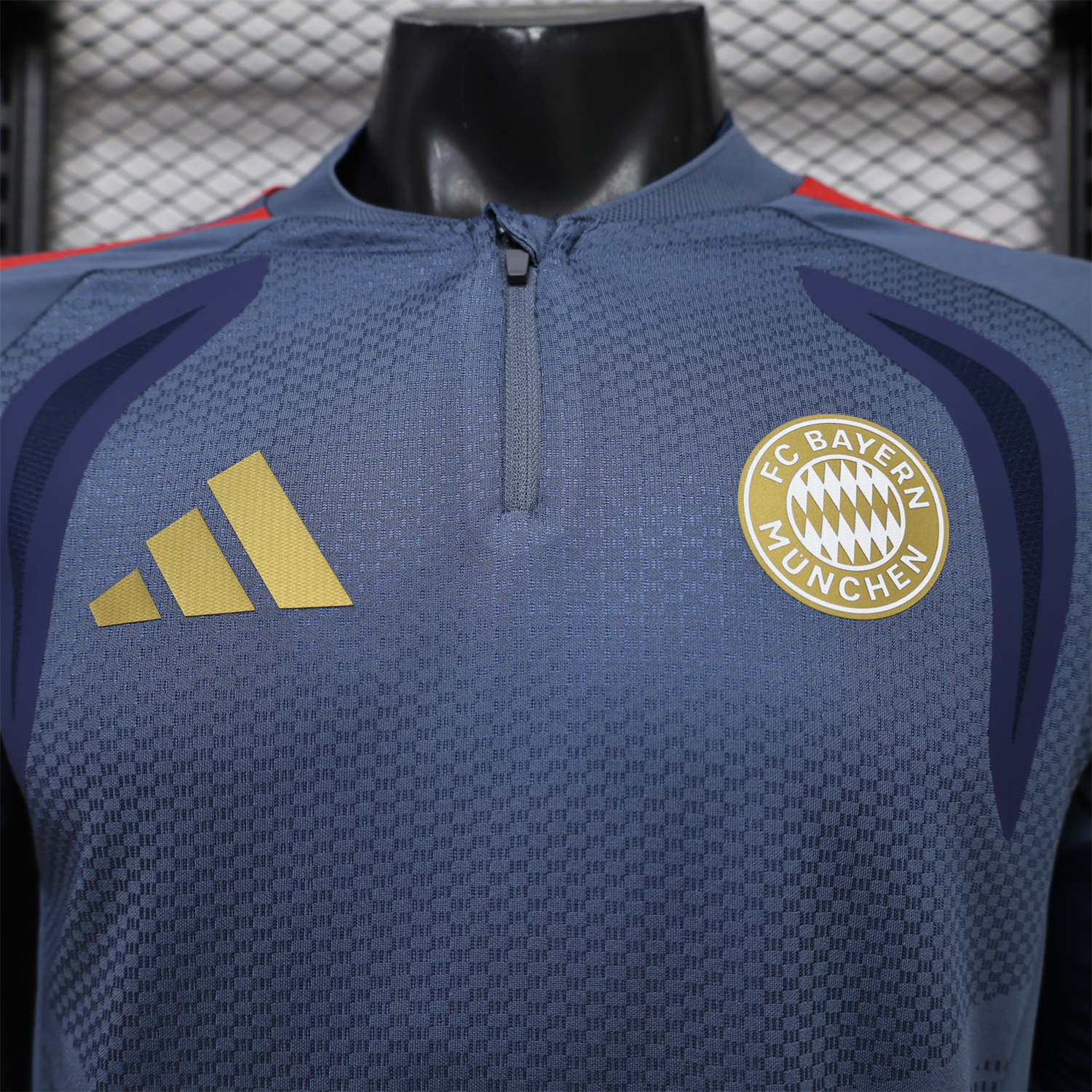 Bayern Munich 26-27 Grey Blue Long Sleeves Training Jersey - Player Version - UnitedFutballJersey