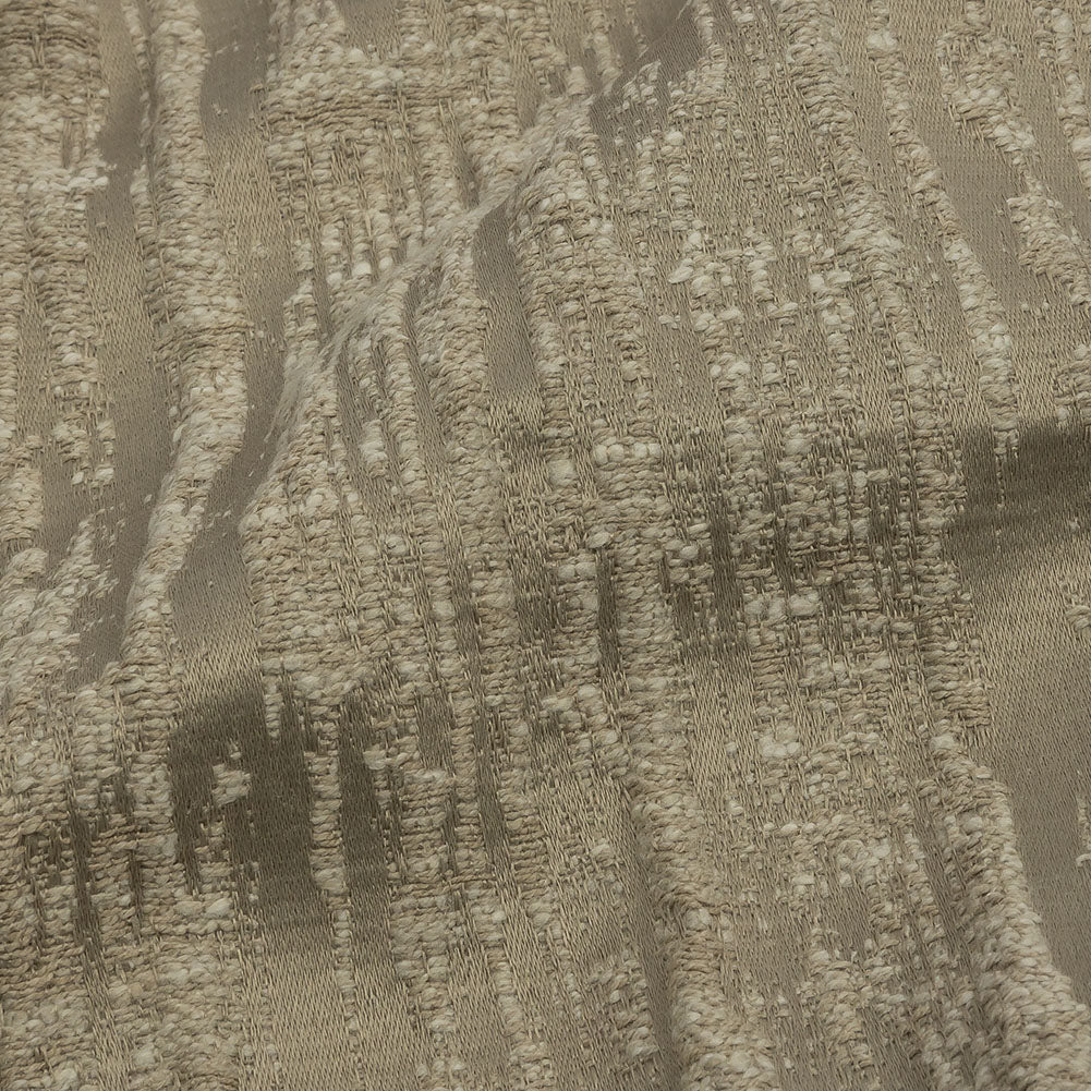 Recycled Polyester Drapery Jacquard - Latte Striated - British Imported - Joann Fabrics