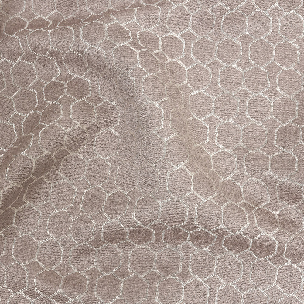 Polyester Jacquard - Orchid Honeycombs - British Imported - Joann Fabrics