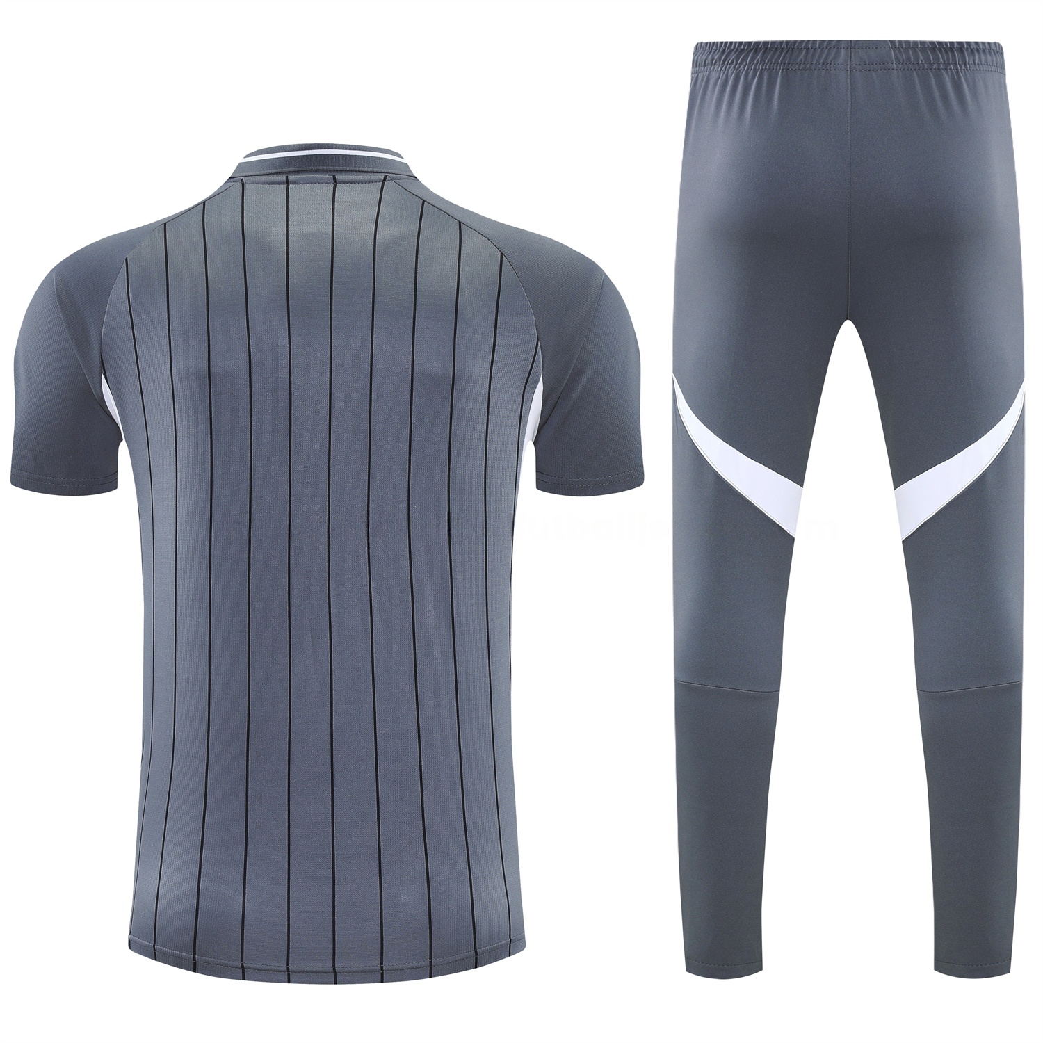 Bayern Munich 25-26 POLO Short-Sleeve Training Set - Deep Grey Top and Pants - UnitedFutballJersey