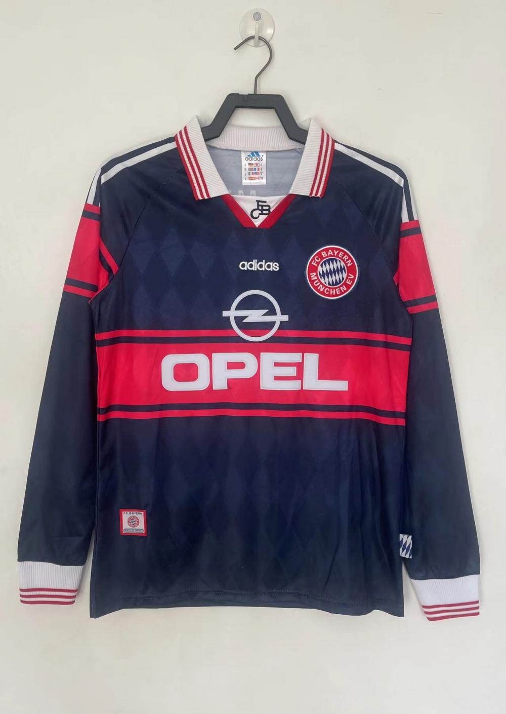 1997/1999 Retro Bayern Munich Home Football Jersey Long Sleeve 1:1 Thai Quality