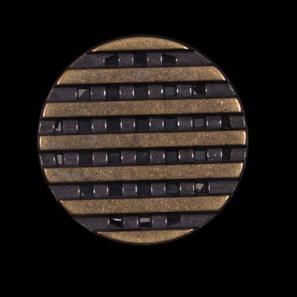 Italian Antique Gold Metal Lattice Shank Back Button - 44L/28mm - Joann Fabrics