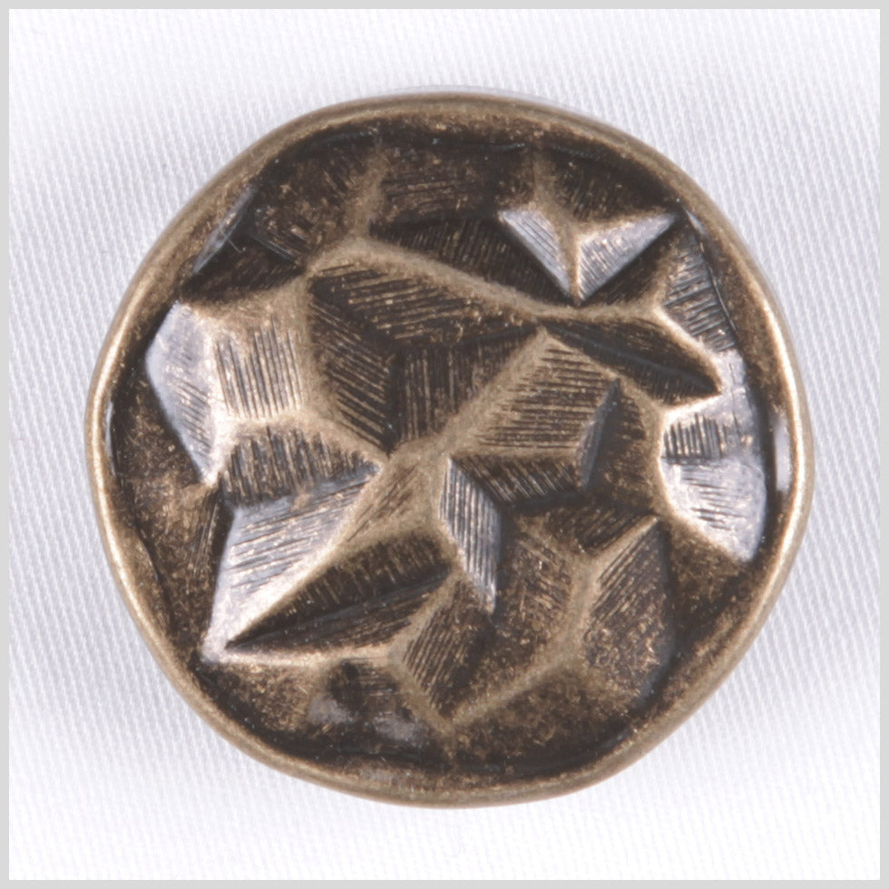 Old Brass Molded Metal Shank Back Button - 48L/30.5mm - Joann Fabrics