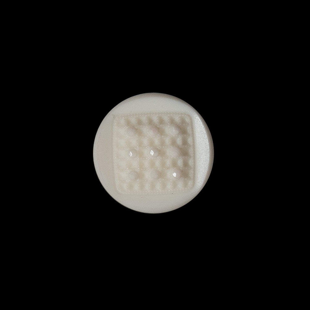 Italian Beige Textural Shank Back Button - 24L/15mm - Joann Fabrics