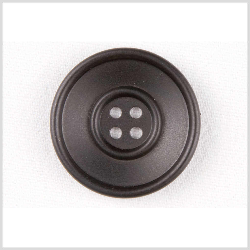 Plastic 4-Hole Button - 50L/32mm - Black Double Rim - Joann Fabrics