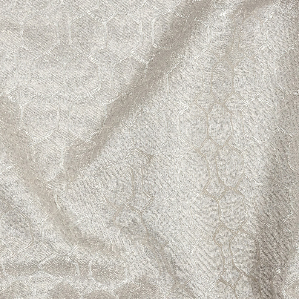 Polyester Jacquard - Oyster Honeycombs - British Imported - Joann Fabrics