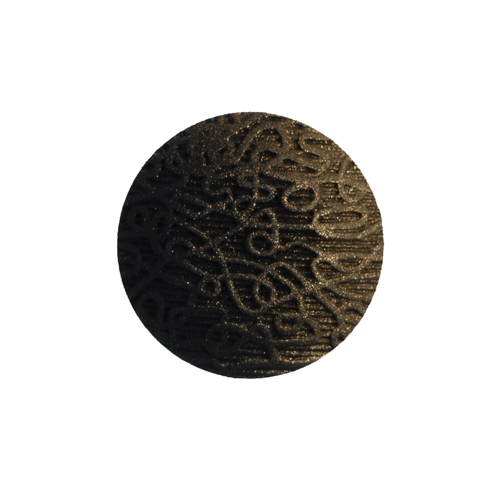 Italian Black and Gold Etched Ombre Button - 36L/23mm - Joann Fabrics