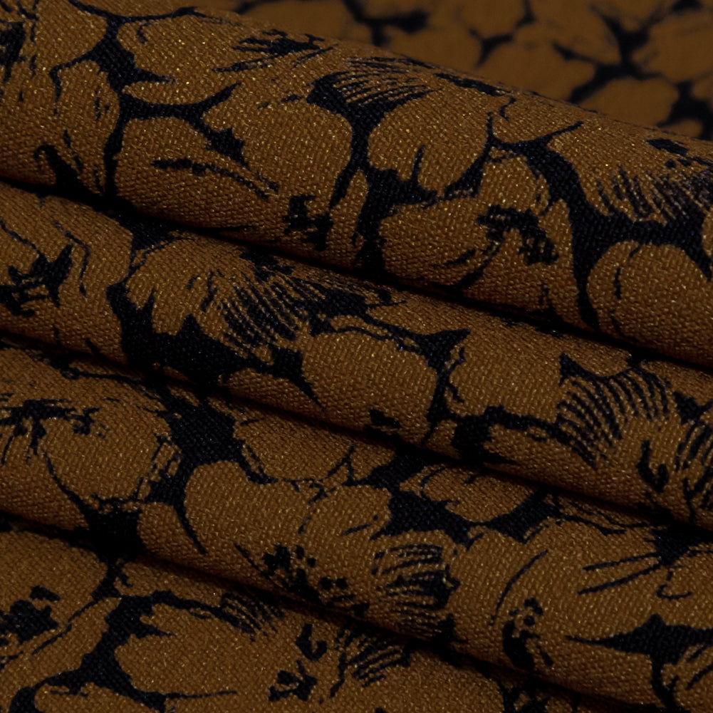 Stretch Polyester Crepe - Dijon Floral - Poppy Paradise Print - Mood Exclusive Serengeti Collection - Joann Fabrics