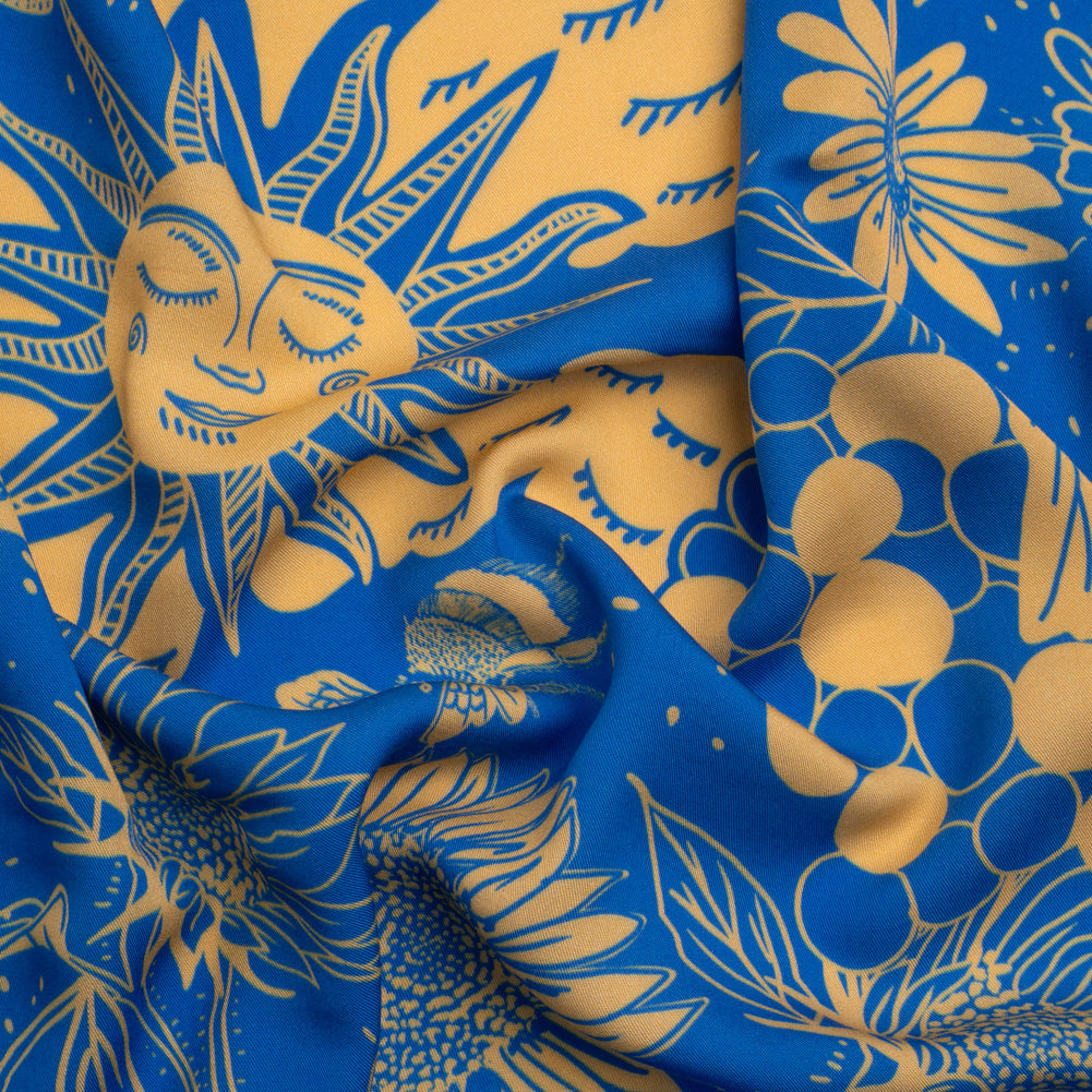 Mood Exclusive Blue Your Solar Self Viscose Twill - Joann Fabrics