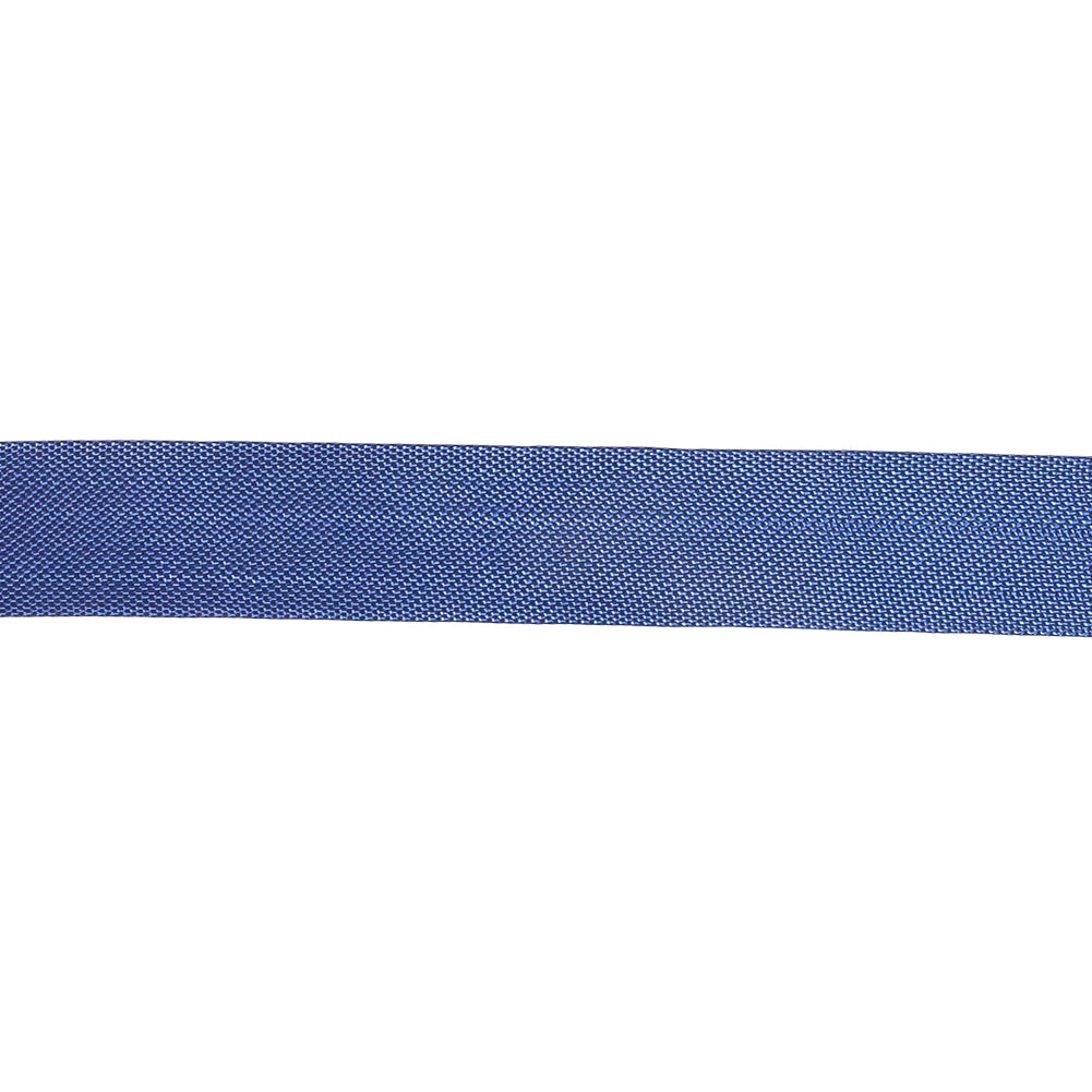 Cobalt Woven Edge Rayon Seam Binding - 0.5