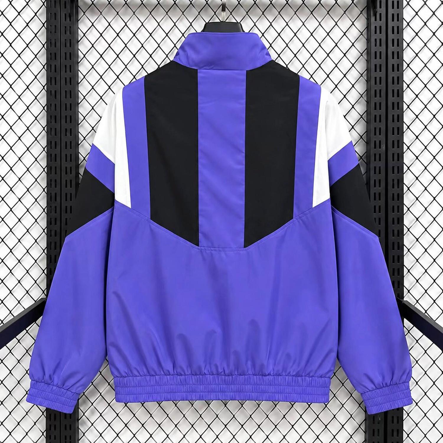 Real Madrid 26-27 EQT Purple Black Windbreaker Jacket - UnitedFutballJersey