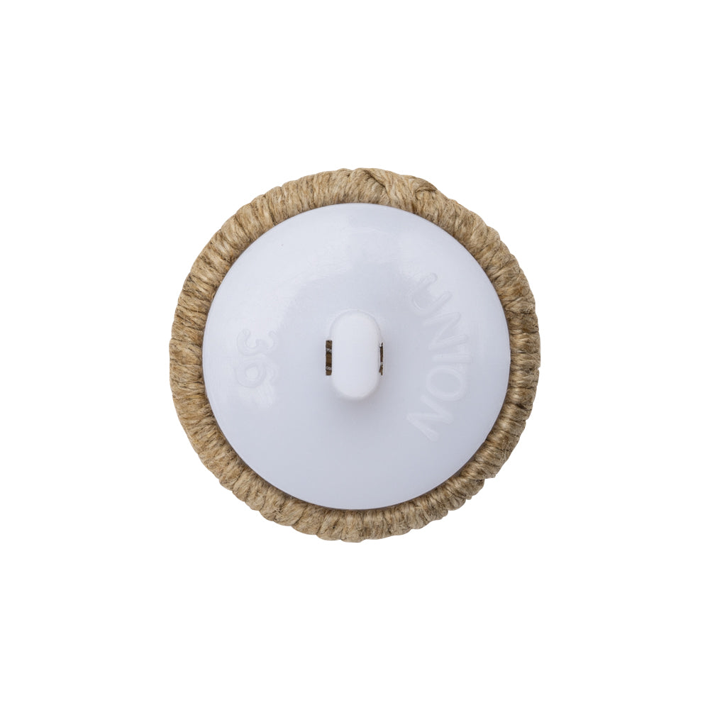Natural Herringbone Thread Covered Shank Back Button - 36L/23mm - Joann Fabrics