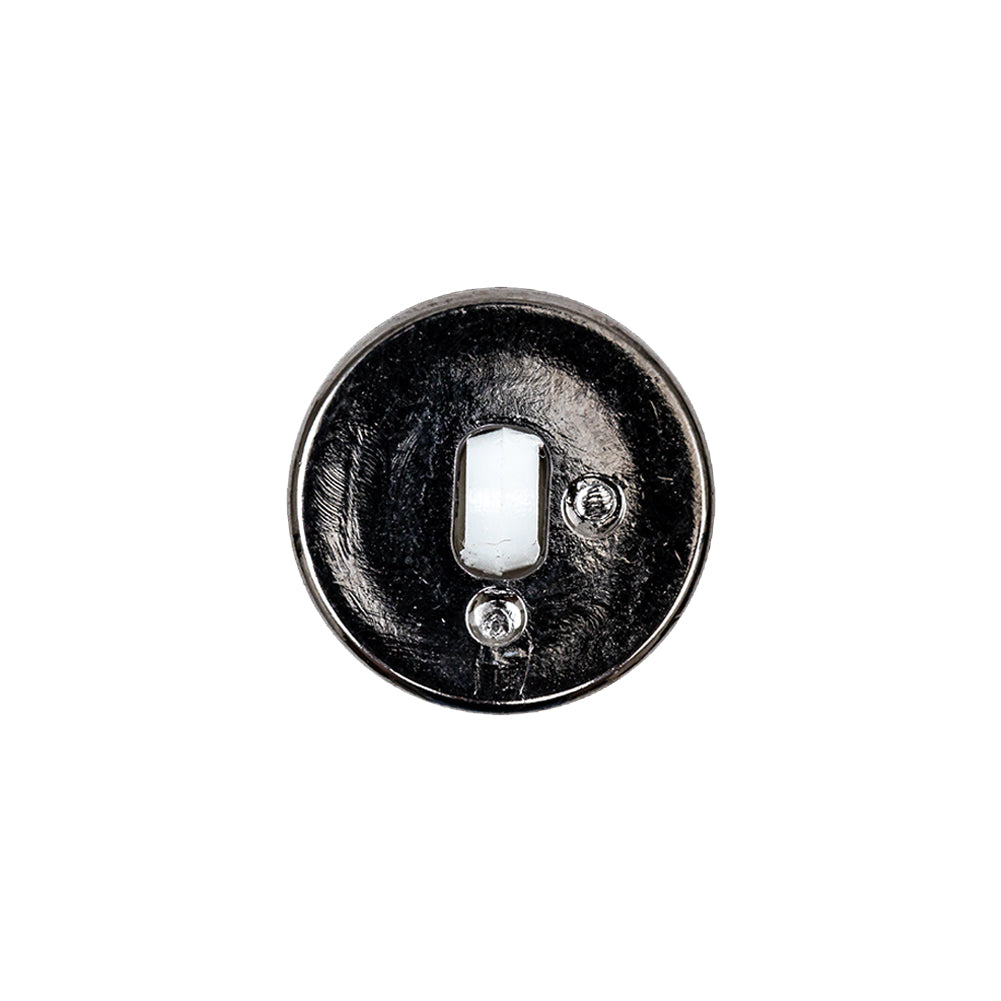 White and Gunmetal 2-Piece Faceted Shank Back Button - 30L/19mm - Joann Fabrics