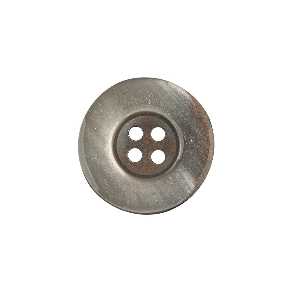 Iridescent Silver Blue and Brown Ombre 4-Hole Dish Style Jacket Button - 32L/20mm - Joann Fabrics