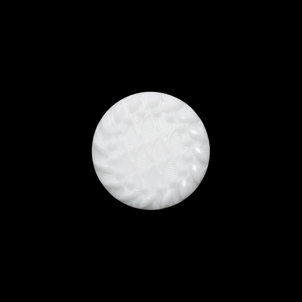 Plastic Shank Back Button - White Faux Gems and Latticework - 24L/15mm - Joann Fabrics