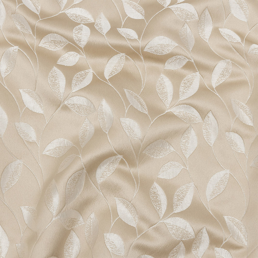 Satin-Faced Jacquard - Gold Foliage - British Imported - Joann Fabrics