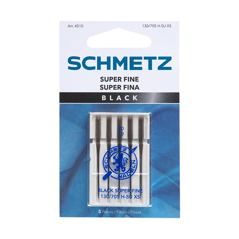 Schmetz Black Super Fine Machine Needles - 70/10 - 5 ct - Joann Fabrics