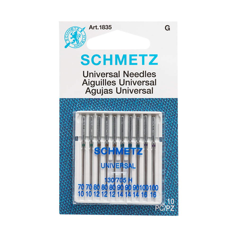 Schmetz Universal Machine Needles - Assorted Sizes (70/10, 80/12, 90/14, 100/16) - 10 ct - Joann Fabrics