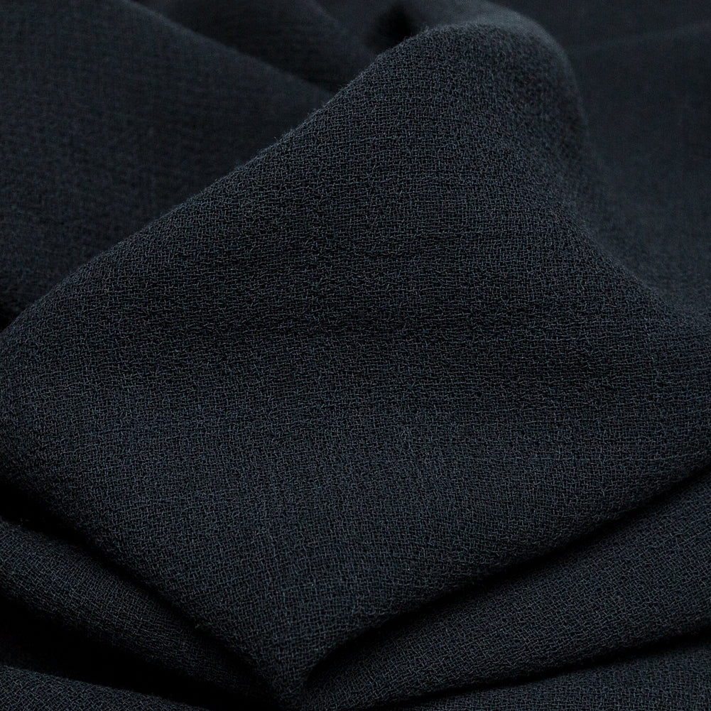 Italian Midnight Navy Creped Wool Double Cloth - Joann Fabrics