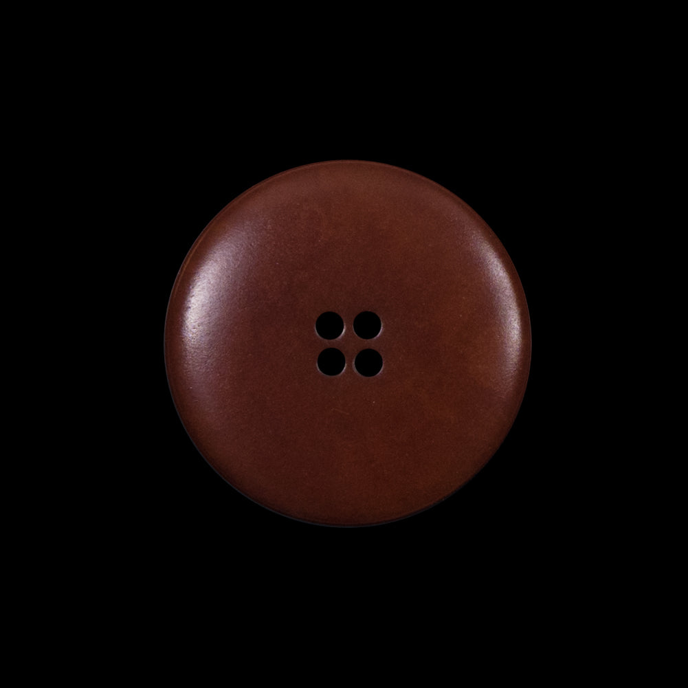 Italian Brown and White Etched Plastic Button - 35L/22mm - Joann Fabrics