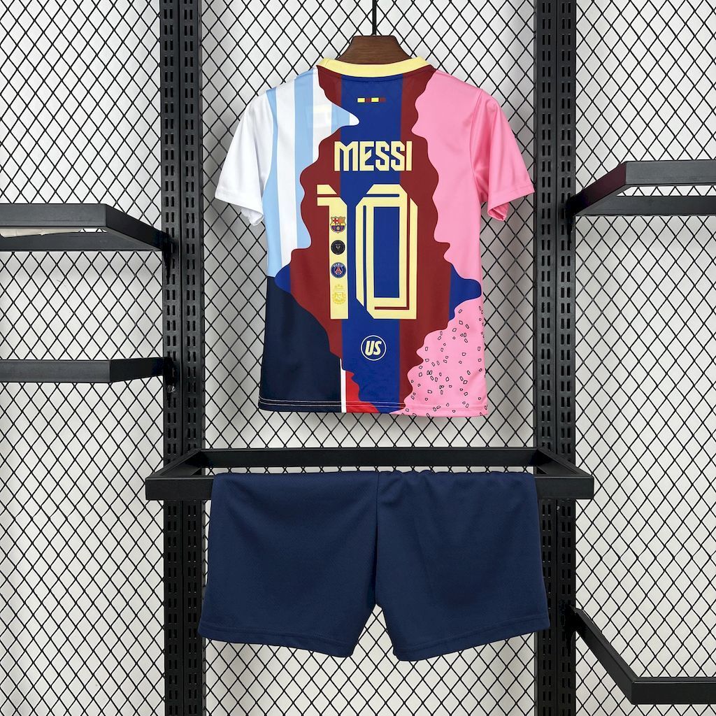 2025/2026 Barcelona Messi Commemorative Football Jersey 1:1 Thai Quality Kids Size