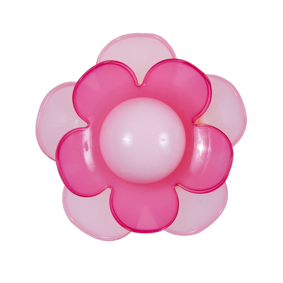 Italian Pink Floral Shank-Back Button - 48L/25mm - Joann Fabrics