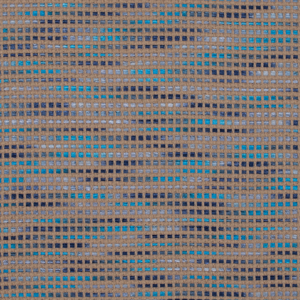 Beige and Blue Blended Cotton Woven - Joann Fabrics