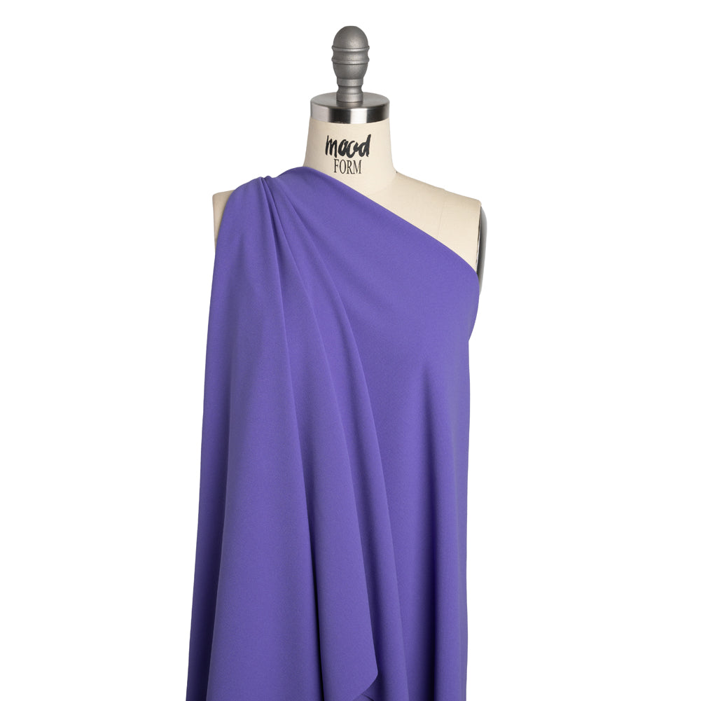 Stretch Polyester Crepe Double Knit - Blue Violet - Designer Deadstock - Joann Fabrics