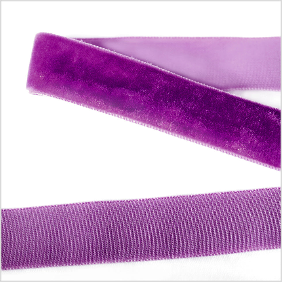 Single Faced Velvet Ribbon Made in Italy - 7/8
