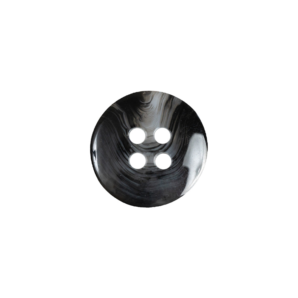 Inkblot, Silver Cloud and Translucent 4-Hole Tire Rimmed Plastic Button - 24L/15mm - Joann Fabrics