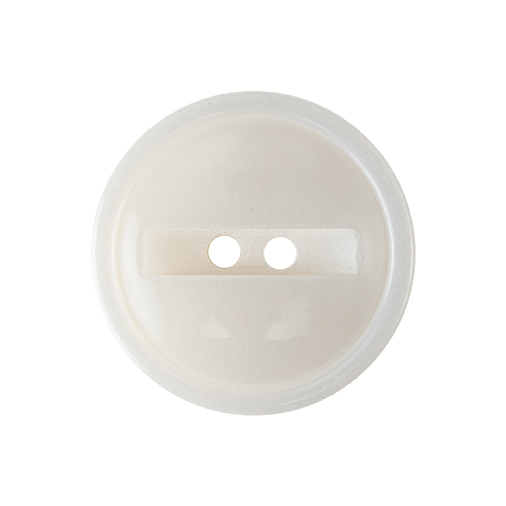 Ivory Iridescent 2-Hole Channel Style Plastic Button - 40L/25.5mm - Joann Fabrics