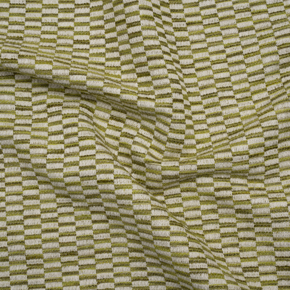 Textured Polyester and Cotton Woven - Pear Rectangle Checks - British Imported - Joann Fabrics