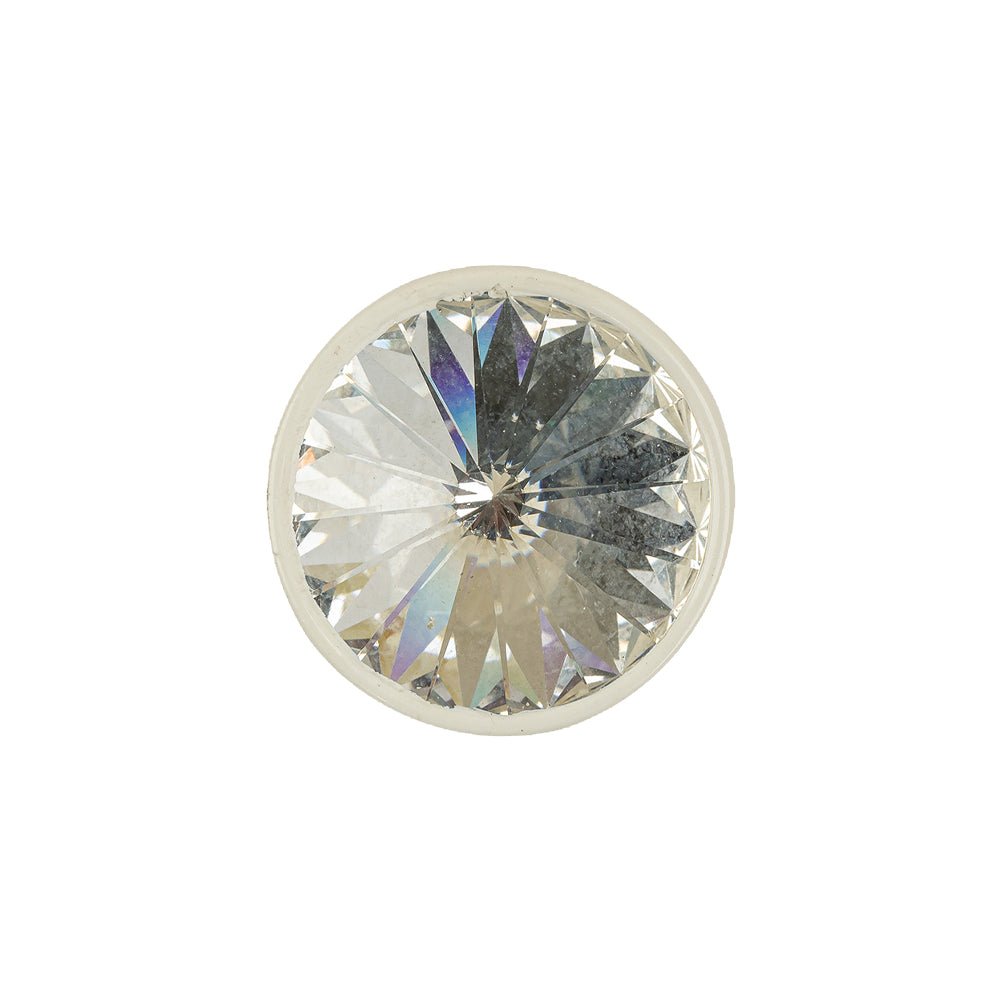 Vintage Coneshaped Rhinestone Button with White Metal Shank Back - 32L/20mm - Joann Fabrics